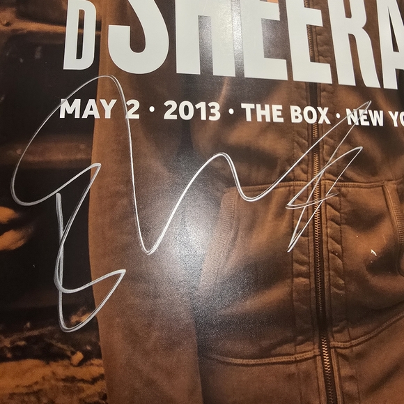 Ed Sheeran Signed Limited Edition 11"x17" 2013 Tour Poster #'d 5/350 - Picture 8 of 8